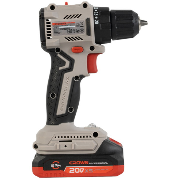 Дрель-шуруповерт Crown CT21131XS-2 BMC (с 2-мя АКБ, кейс)