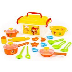 Набор игрушечной посуды Полесье Три кота 72931 (20 элементов)