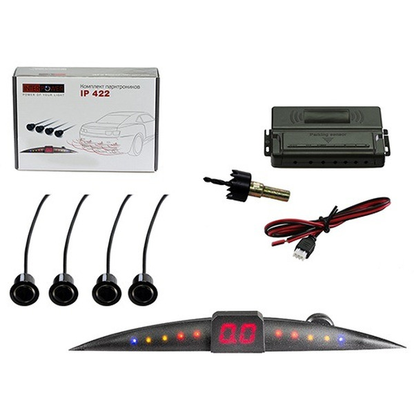 Парковочный радар Interpower IP-422 (черный)