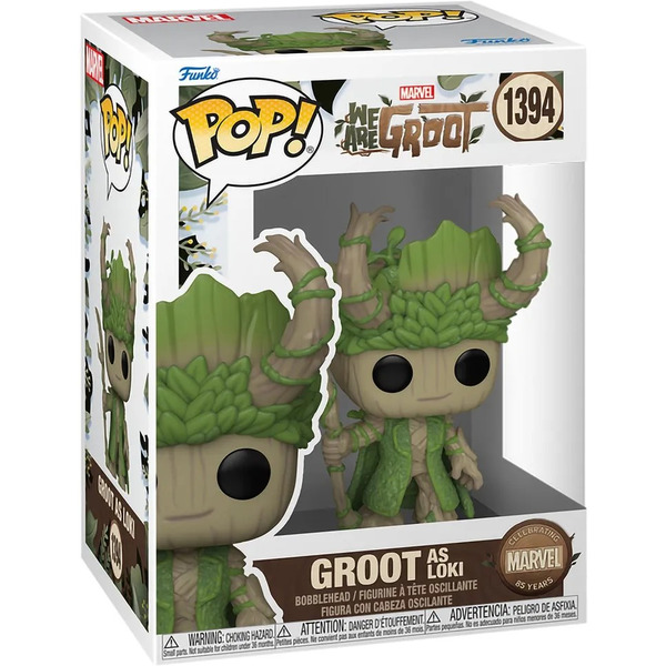 Фигурка Funko POP! Bobble Marvel We Are Groot Groot as Loki 79517