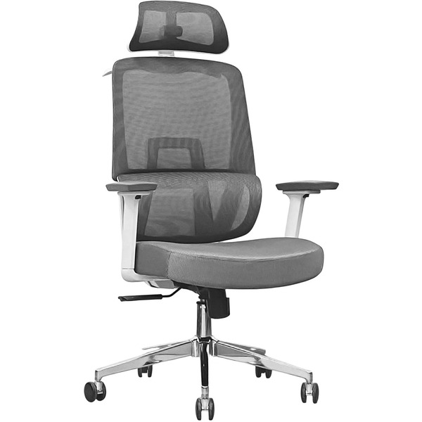 Кресло офисное SITUP CARBON WHITE chrome (сетка Grey/ Grey)