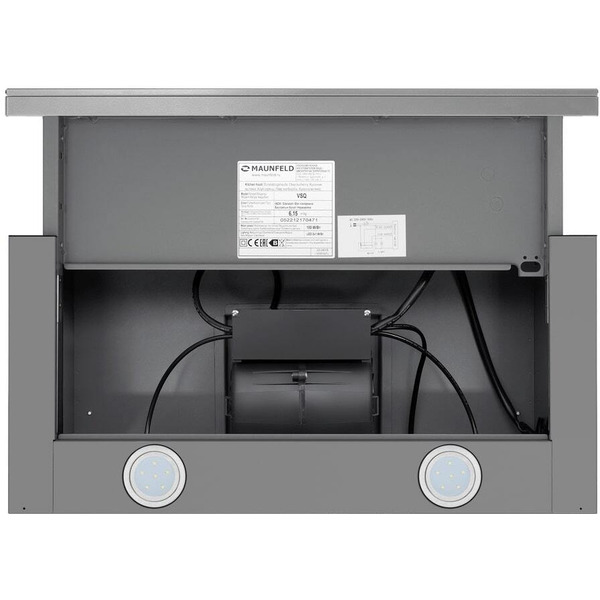 Вытяжка MAUNFELD VSQ 60 (нержавеющая сталь/белое стекло)