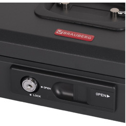 Ящик для денег BRAUBERG 291353 (черный)