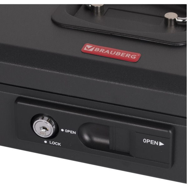 Ящик для денег BRAUBERG 291353 (черный)