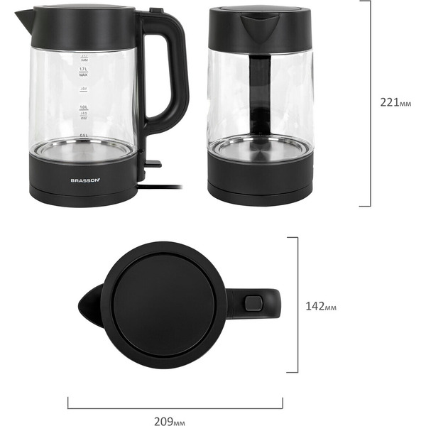 Электрический чайник BRASSON KT-727