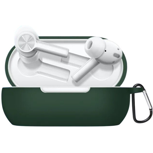Чехол Bingo Silicone для OnePlus Buds Z2 TWS (темно-зеленый)