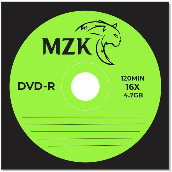 DVD-R диск MZK 4.7Gb