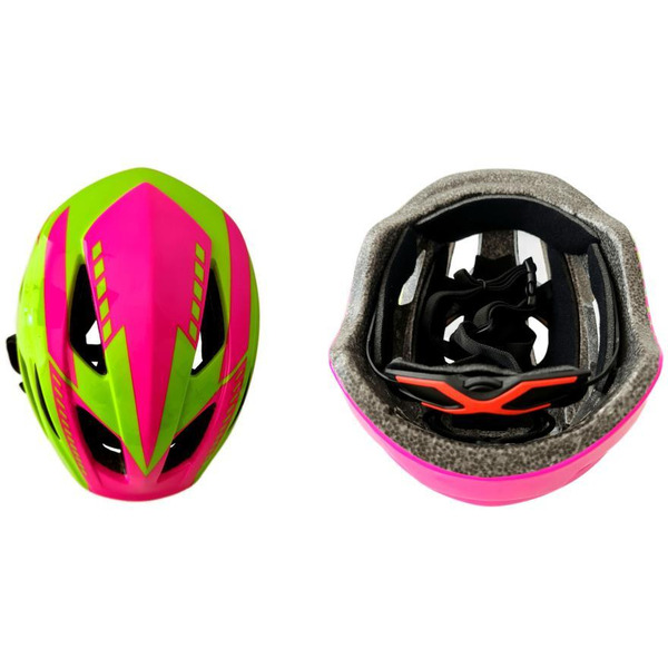 Cпортивный шлем Favorit IN03-M-GN (розовый/зеленый)
