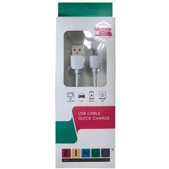 USB-MicroUSB 3A 100cm Белый