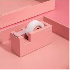 Диспенсер для скотча канцелярский Deli Nusign NS121 (розовый)