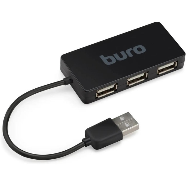 Разветвитель USB 2.0 Buro BU-HUB4-U2.0-Slim