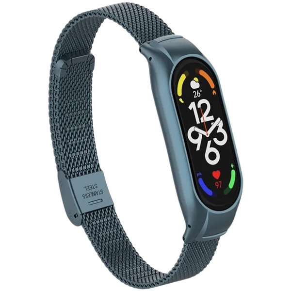 Ремешок Bingo Stainless Grid для XIAOMI Mi Band 7 (серый)