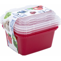 Набор контейнеров для заморозки BEROSSI Zip mini ИК 84554000 (сангрия)