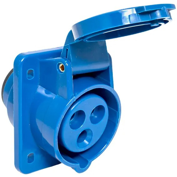 Розетка стационарная внутренняя EKF 413 2Р+РЕ 16А 220В IP44 PROxima