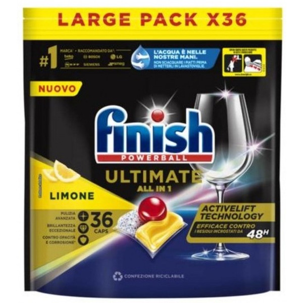 Капсулы для ПММ Finish Powerball Ultimate All In 1 Лимон (36 шт)