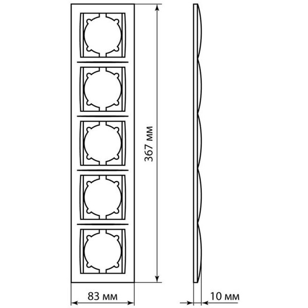 Рамка TDM Electric Лама SQ1815-0737