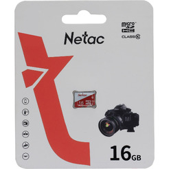 Карта памяти Netac microSDHC P500 ECO 16GB NT02P500ECO-016G-S