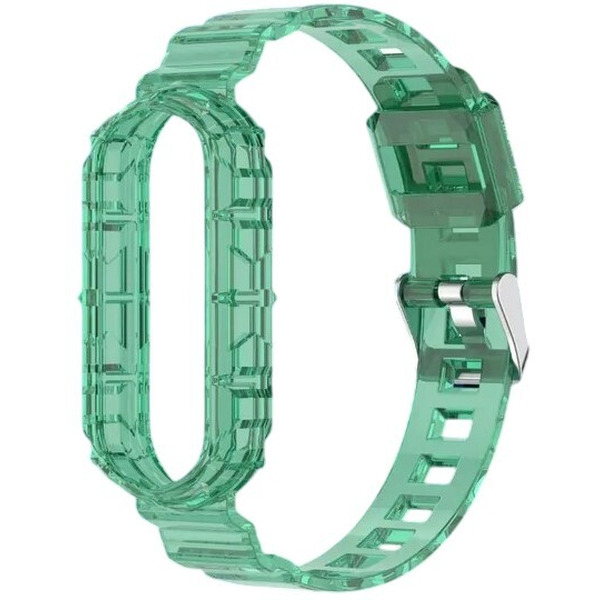 Ремешок Bingo Transparent для XIAOMI Mi Band 5/6/7/AMAZFIT Band 5 (зеленый)