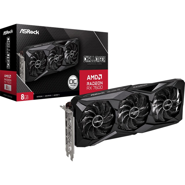 Видеокарта ASRock Radeon RX 7600 Challenger Pro 8GB OC RX 7600 CLP 8GO