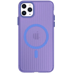 Задняя накладка CASE Translucent Strip Apple iPhone 11 Pro Max (синий)