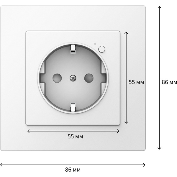 Умная розетка Aqara Wall Outlet H2 WP-P01D