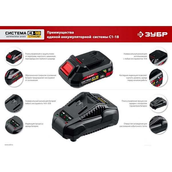 Многофункциональный инструмент Зубр МФИ-18 Н