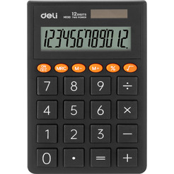Калькулятор Deli EM130 (серый)