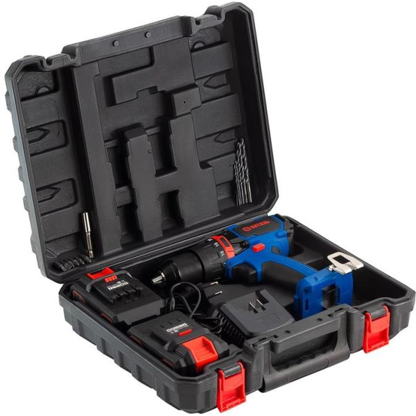 Дрель-шуруповерт Витязь ДА-424-2 (с 2-мя АКБ, кейс)