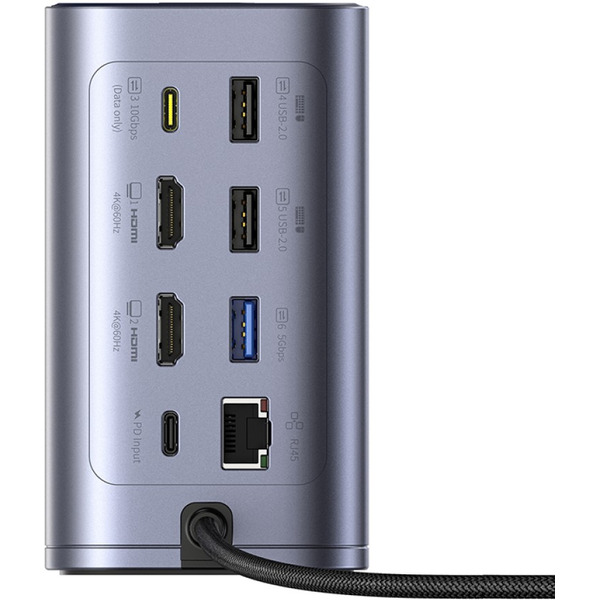 Док-станция Baseus Spacemate Series 12-in-1 Docking Station B00568103813-00
