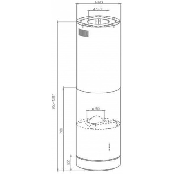 Вытяжка Schtoff Isla Sol Inox (нержавеющая сталь)