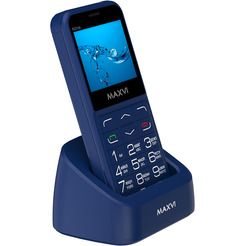 Мобильный телефон Maxvi B231ds +ЗУ WC-114 (синий)