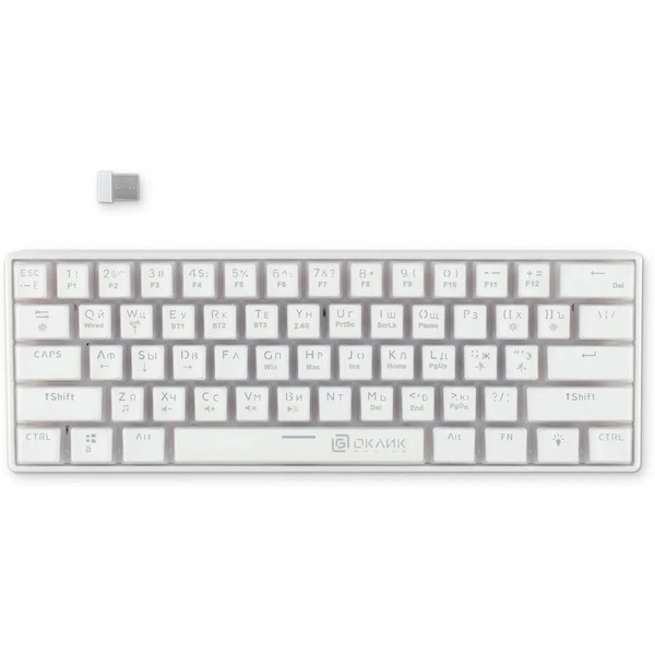 Клавиатура Oklick K763W (белый)