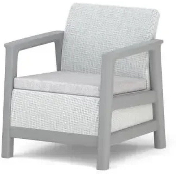 Комплект кресел садовых Keter Scandi Linea chair 2x 264049 (светло-серый)