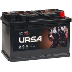 Автомобильный аккумулятор URSA Extra Power 75 Ah 680A R+