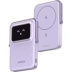 Внешний аккумулятор UGREEN PB571-35606 5000mAh Magnetic Wireless Power Bank Purple