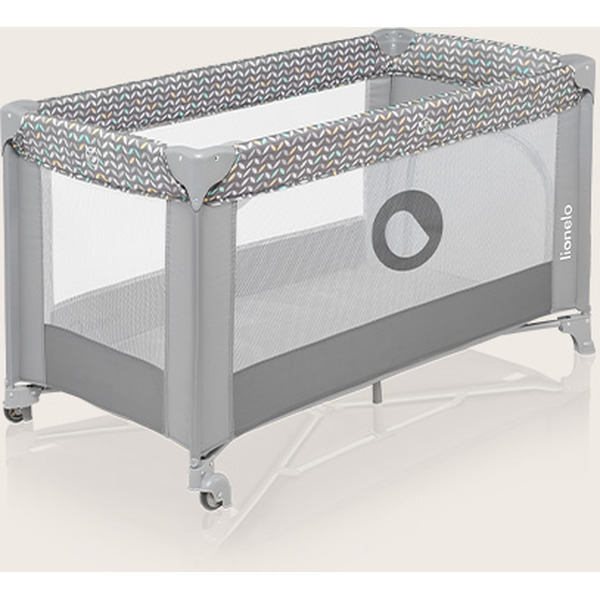 Кровать-манеж Lionelo Stefi (Grey Concrete Multicolor)