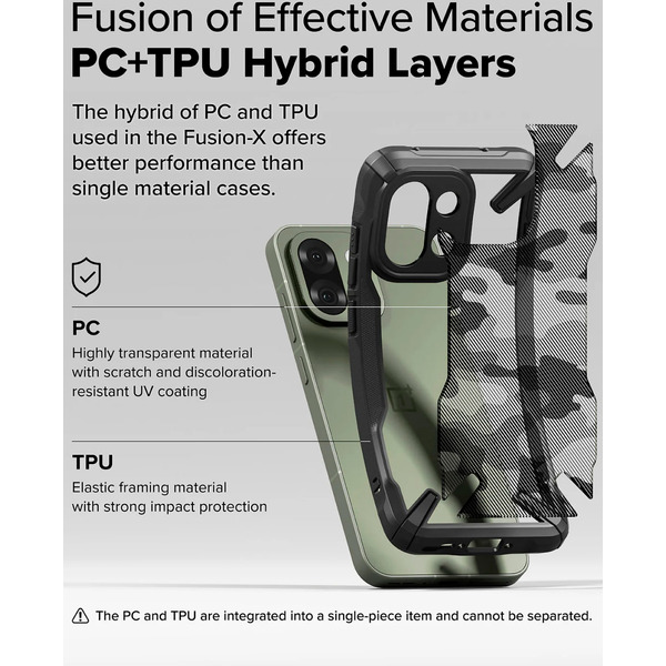 Чехол Ringke FUSION X для Oneplus 13s / 13T CAMO BLACK