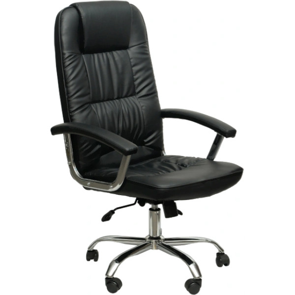 Кресло офисное King Style ATL-1 Asante PU Chrome (экокожа, черный)