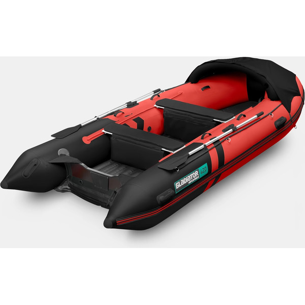 Лодка Gladiator E420PRO BSM3971 (красно-черный)