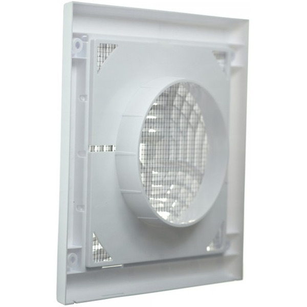 Решетка с сеткой от насекомых Awenta TX5 19x19/d100 (белый)