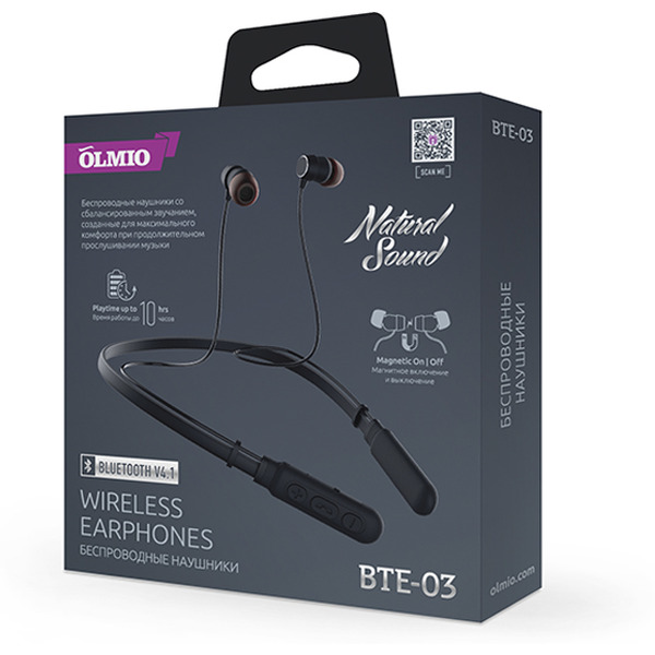 Наушники Olmio BTE-03 (038847)