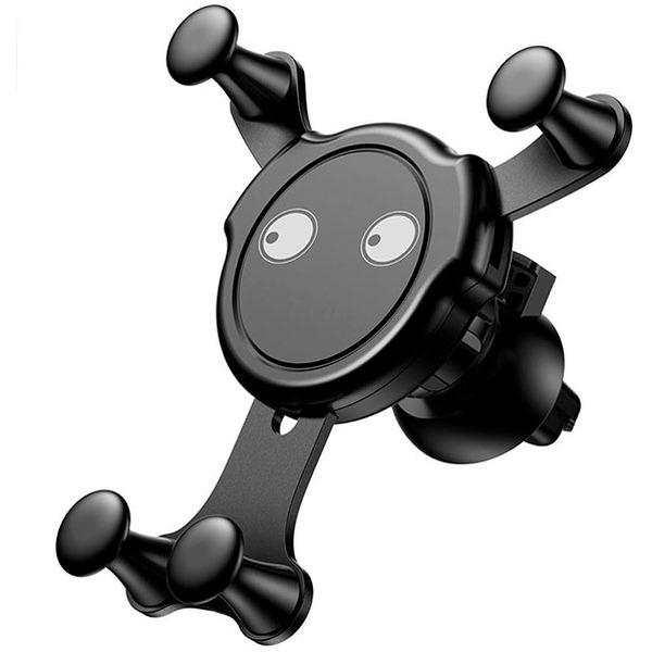 Автомобильный держатель Baseus SUYL-EMJL (смайл-удивление, черный)