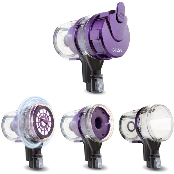 Пылесос Ginzzu VS402 (фиолетовый)