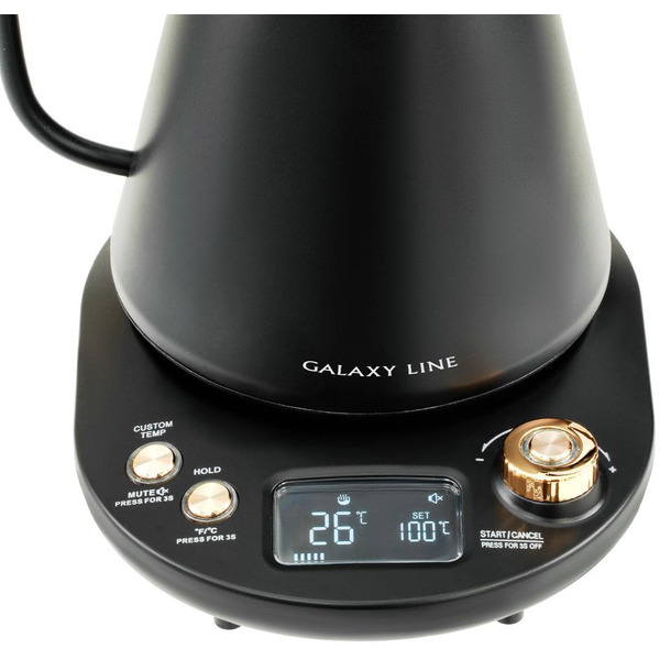 Чайник для заваривания кофе и чая Galaxy Line GL 0341 (черный)