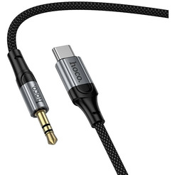 Кабель Hoco UPA33B USB Type-C - 3.5 мм Jack (1.5 м, черный)