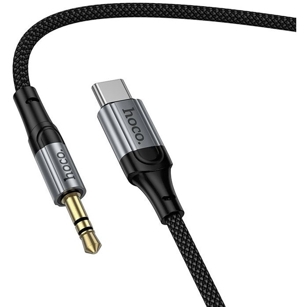 Кабель Hoco UPA33B USB Type-C - 3.5 мм Jack (1.5 м, черный)