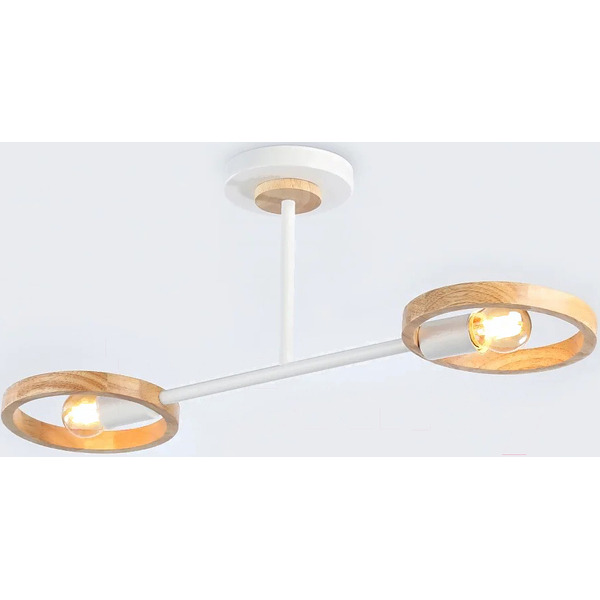 Потолочный светильник Ambrella Traditional TR8243/2 WH/LWD (белый/светлое дерево)