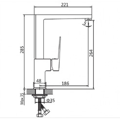Смеситель AV Engineering AVWMT4-A923-618
