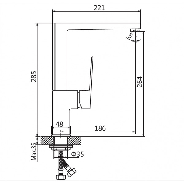 Смеситель AV Engineering AVWMT4-A923-618