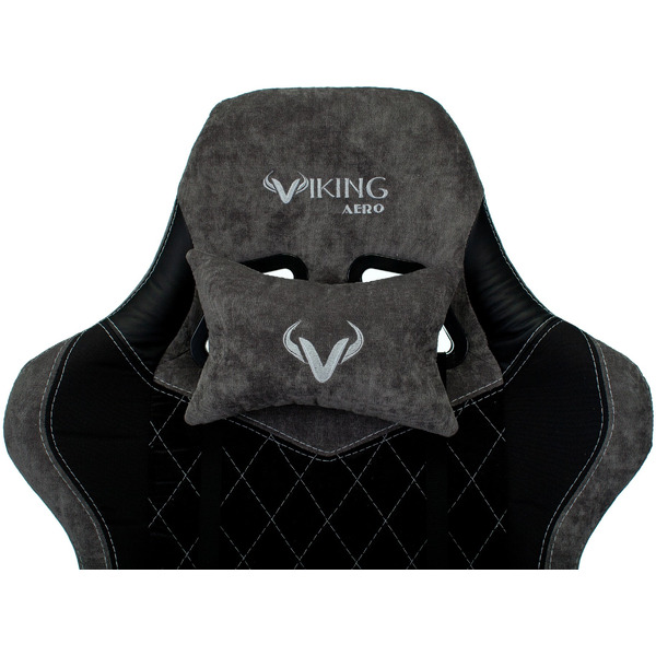 Кресло игровое Бюрократ Zombie VIKING 7 KNIGHT Fabric ткань/экокожа,черный